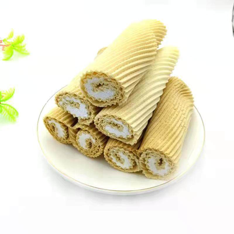 蛋卷老式鸡蛋手工现烤红糖白糖夹心怀旧零食蛋卷饼干