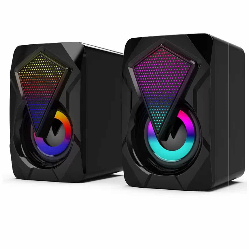 适用爆款x2彩灯rgb音箱电脑音响电脑多媒体音箱