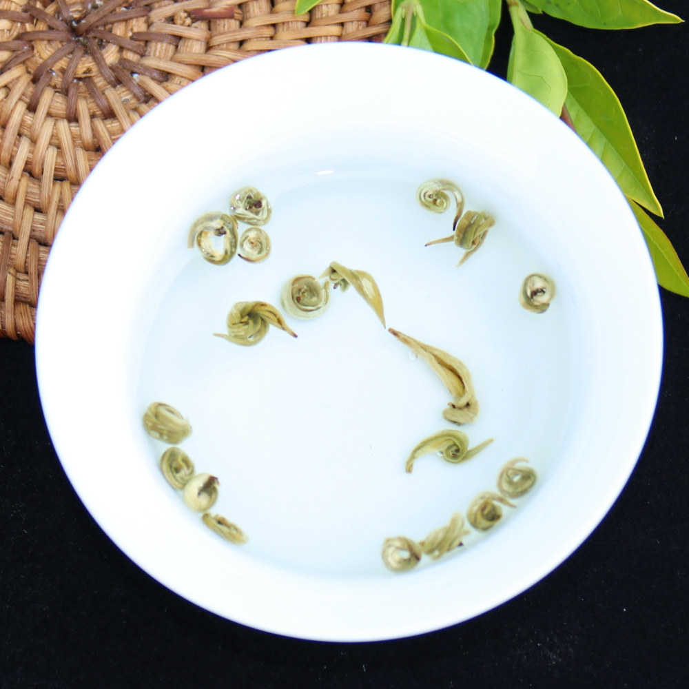 2022125g龙珠螺小白玉王白玉新茶玉螺茉莉单芽再加工茶