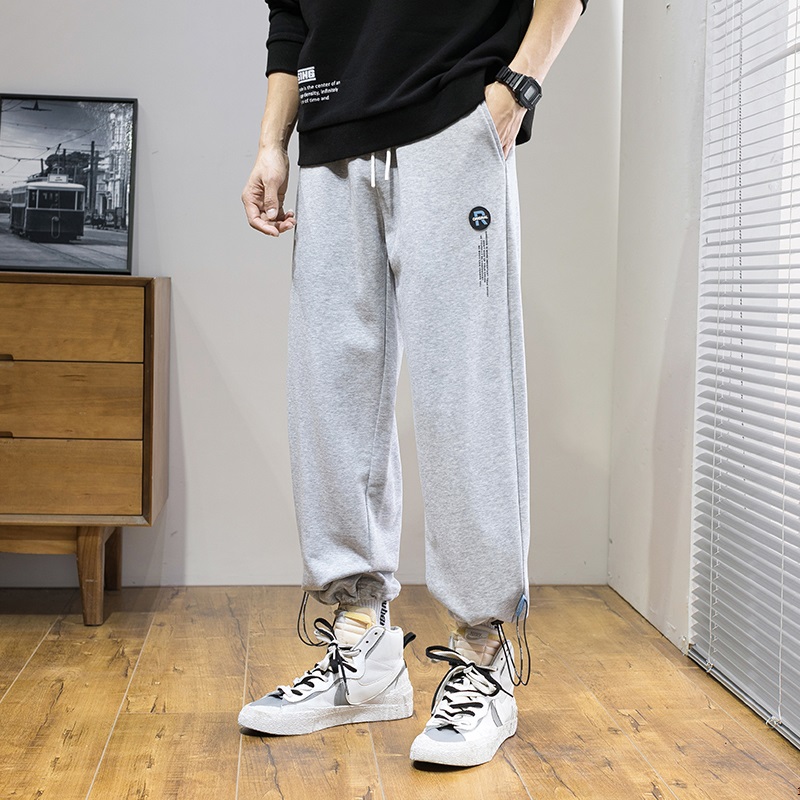 卫裤男士运动长裤子春季篮球裤加绒潮牌秋冬宽松休闲裤冬季束脚裤