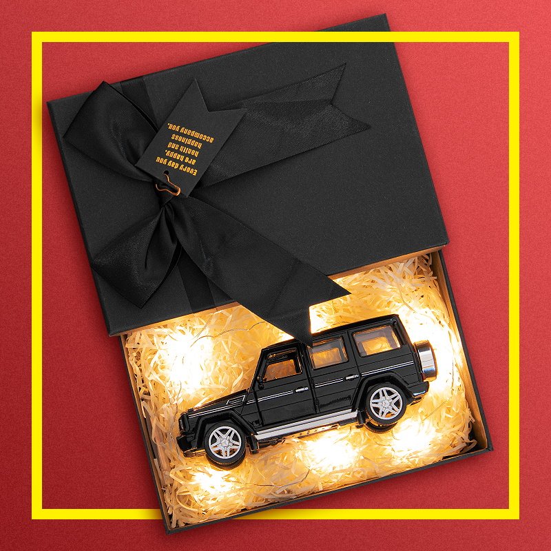汽车模型套装创意朋友生日惊喜礼盒情人节礼物奔驰车模