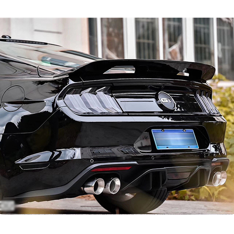 适用福特野马改装mustang1521款中美规gt500大尾翼碳纤纹1920款