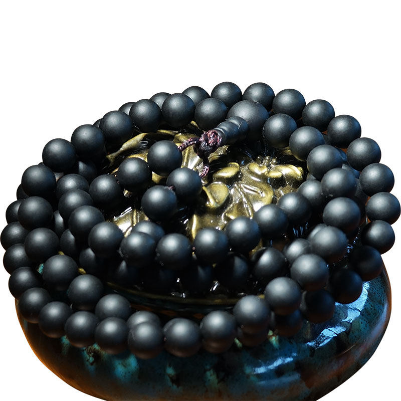 寺院开光 药珀念珠108颗长串佛珠6/8/10mm天然药香男女款多圈手串