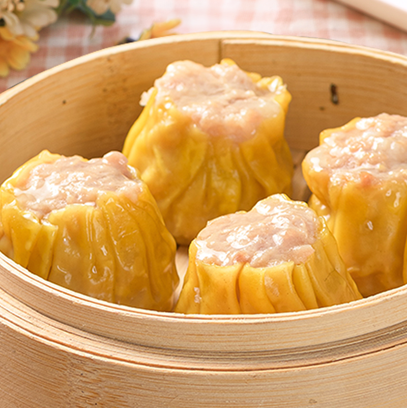 和兴顺德猪肉干蒸广式早茶茶点烧麦营养早餐点心港式烧卖半成品-mc