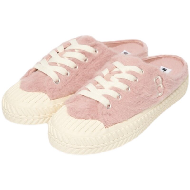 拖鞋韩国代购mlb秋冬21ny饼干半托厚底休闲运动拖鞋