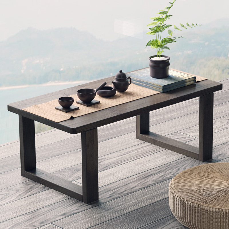 楠竹飘窗小茶几小茶桌榻榻米桌日式矮桌子非实木卧室坐地炕桌家用