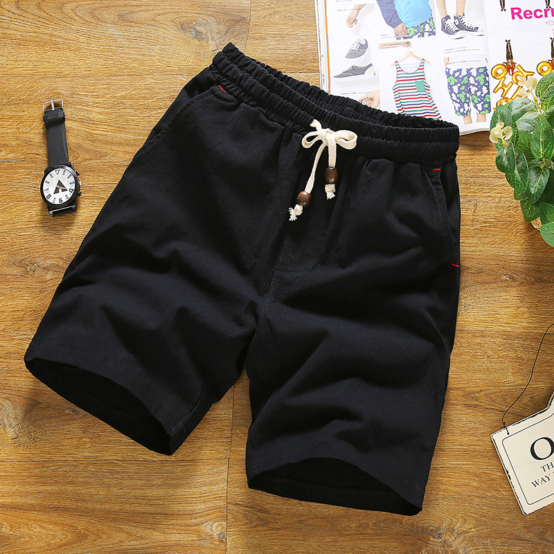 短裤男夏季薄款纯棉居家直筒大裤衩夏天潮流中裤休闲宽松4五分裤