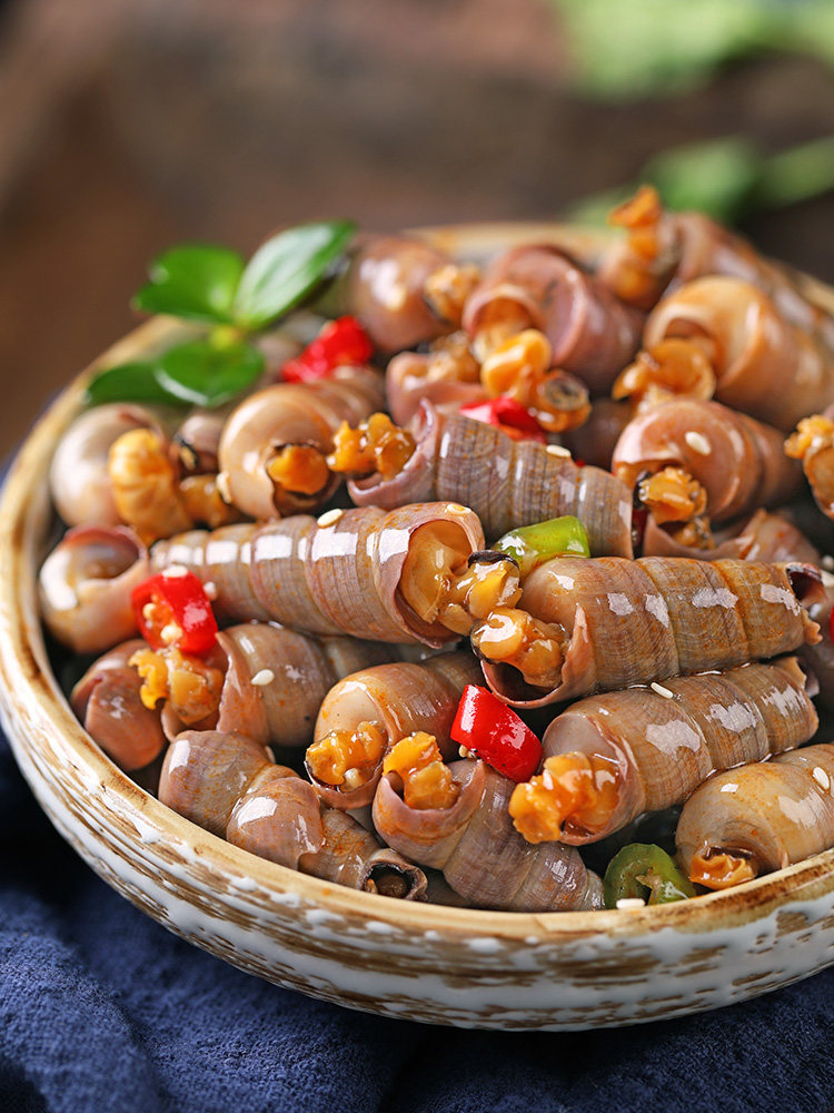 海鲜麻辣钉螺350g即食海螺丝麻辣海锥醉钉锥即食贝类制品