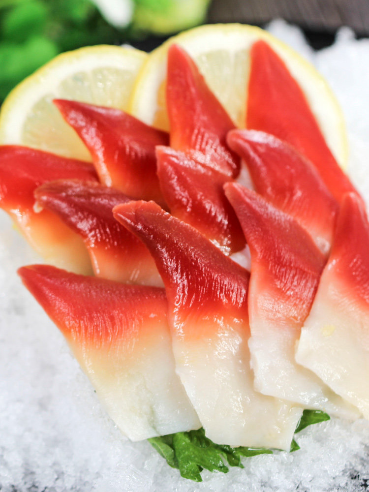 鲜有汇聚北极贝刺切片16片即食三文鱼腩甜虾生北极贝