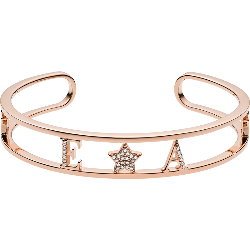 armani阿玛尼官方旗舰店正品玫瑰金手镯手镯时尚网红简风手镯