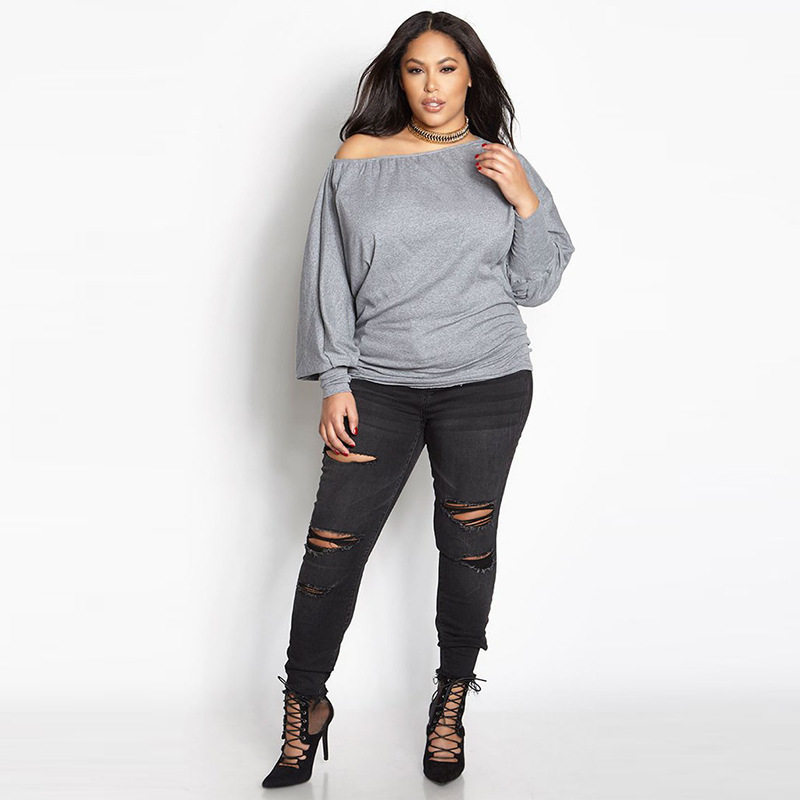 largesize3xlwomenpuffsleeveshirt大码女装泡泡t恤