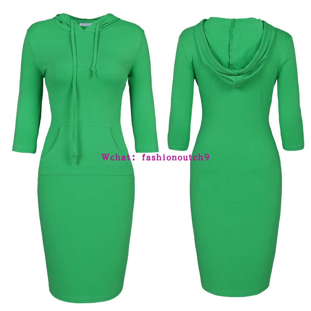 newfashionsevensleevewomenssweaterdress女士卫衣连衣裙连衣裙