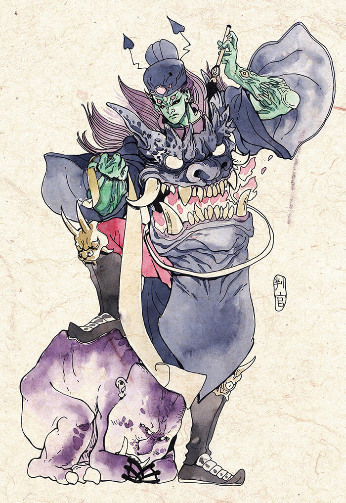 作者授权 中国百鬼录 高清原画图片 百鬼文字介绍 - 爱购网