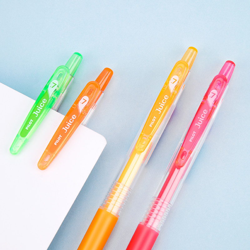 日本pilot百乐juice果汁彩色荧光牛奶中性笔07mm中性笔