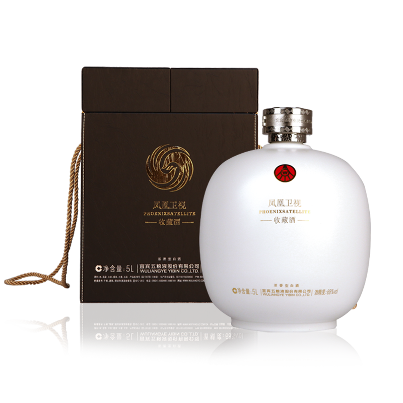 收藏68度五粮液凤凰卫视藏酒5l装浓香型白酒大坛国产白酒