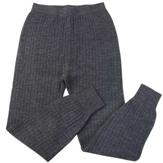 中老年人老人裤子毛裤子暖男人保薄款加厚棉线毛线保暖裤