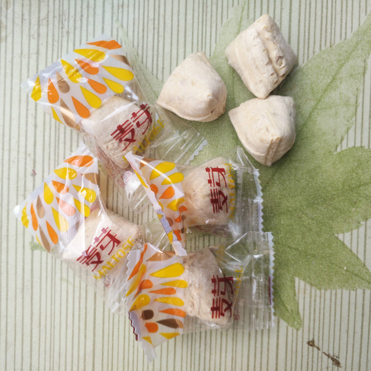 麦芽糖丁丁小包硬块糖块麦芽空心自制农家老式糖果