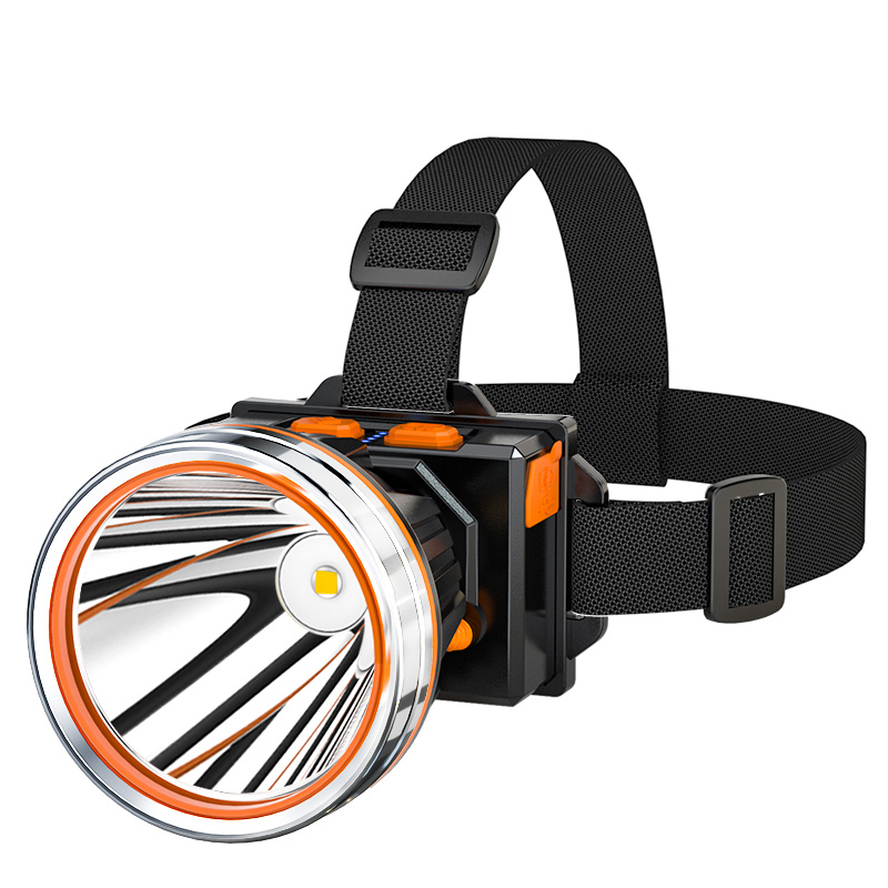 2022新款强光头灯感应充电超亮户外矿灯头戴头灯