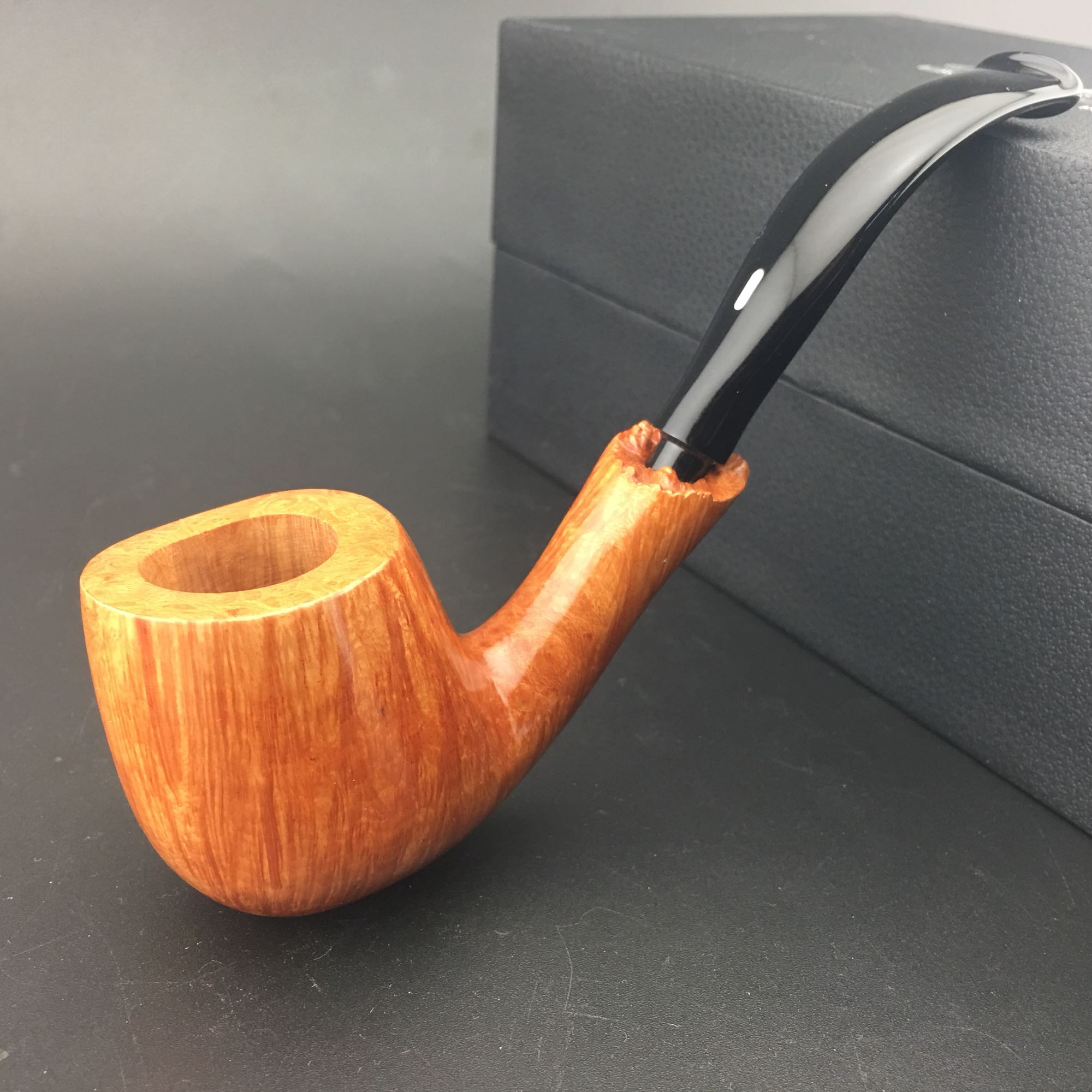 意大利楠木实木烟斗弯式进口卡斯特罗石楠木收藏castello烟斗