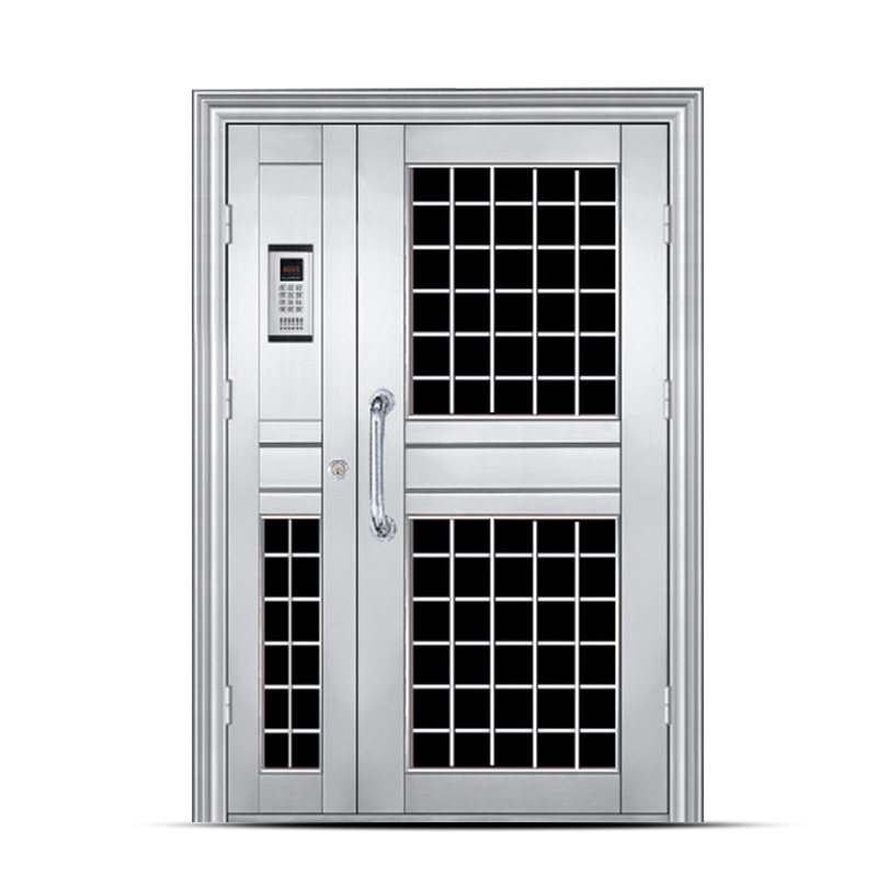 小区楼宇电控刷卡不锈钢防盗对讲工程老区改造进户门