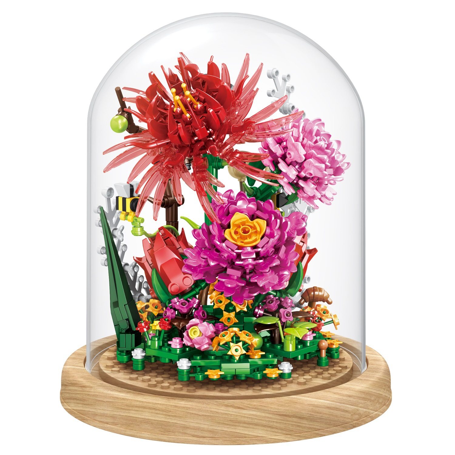 乐高花束积木蔷薇月季百合玫瑰花成年大人拼装建构