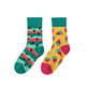 European and American tide brand ins color fashion dynamic popular skateboarding sports parent-child children's long tube asymmetric AB socks European and American tide brand ins color fashion dynamic popular skateboarding sports parent-child children's long tube asymmetric AB socks