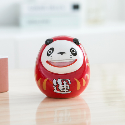 小号开运达摩摆件日式创意陶瓷摆件家居装饰品创意可爱生日礼物