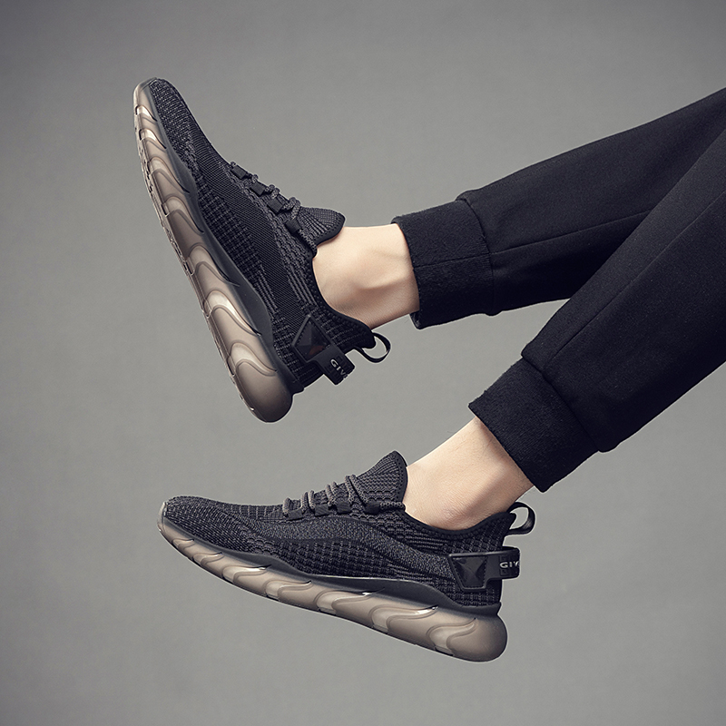 【鱼冠夫】运动鞋男夏季透气2022新款网面鞋男士休闲跑步鞋子男鞋