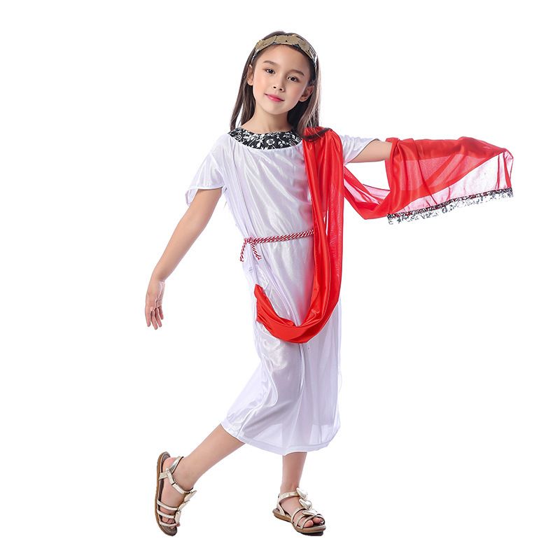 古罗罗马意大利传统民族服饰小女孩儿童cos衣服装扮民族服装