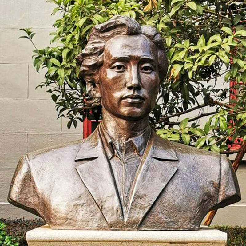南昌起义革命先驱廖乾五玻璃钢仿铜人物雕塑博物馆英雄模范装饰摆件