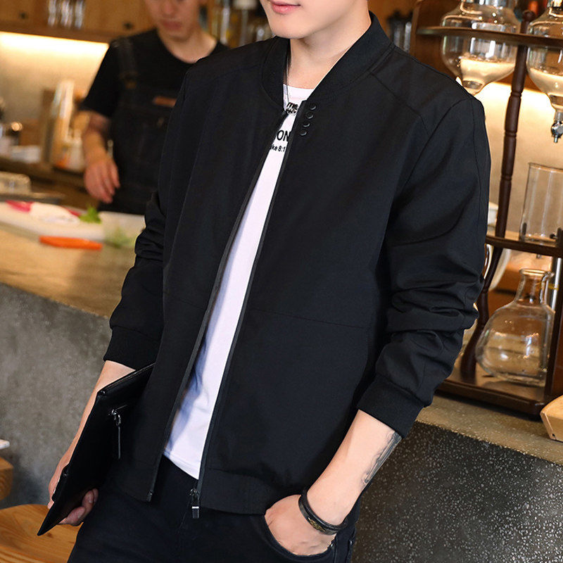 香港潮牌春秋新款立领飞行夹克男士长袖韩版潮流百搭宽松帅气外套