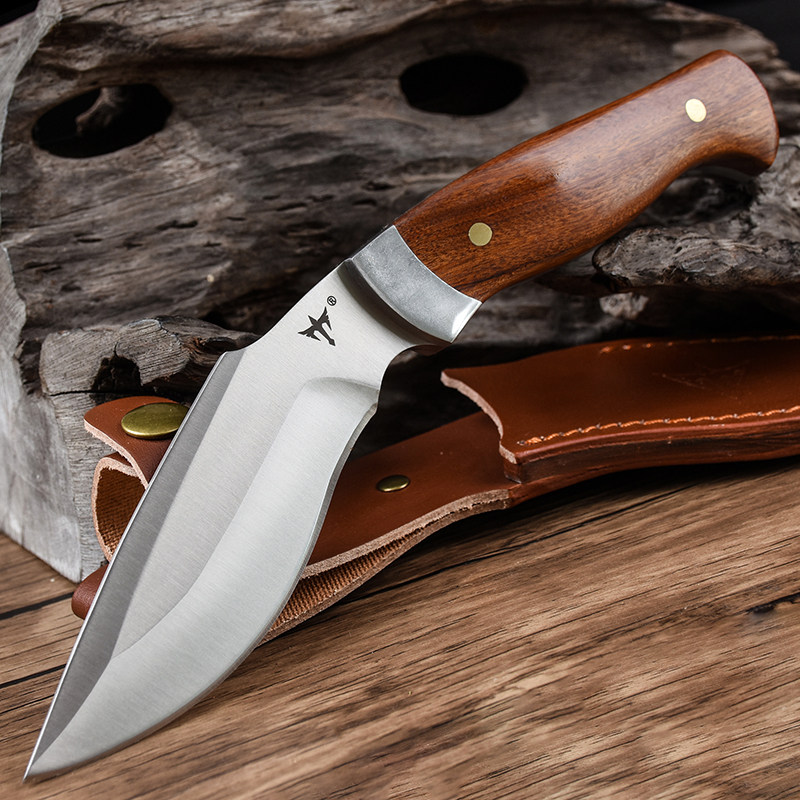 狼瑔野外求生军刀高硬度直刀战术户外小刀锋利随身刀具防身军工刀