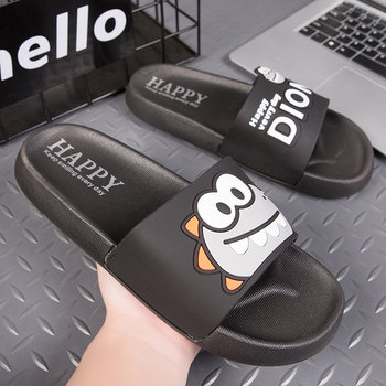ເກີບແຕະລະດູຮ້ອນຂອງຜູ້ຊາຍສໍາລັບການນໍາໃຊ້ກາງແຈ້ງຢູ່ເຮືອນ, ບໍ່ເລື່ອນ, ຕ້ານກິ່ນ, ເກີບແຕະໃນເຮືອນ, ກາຕູນງາມ eva beach slippers