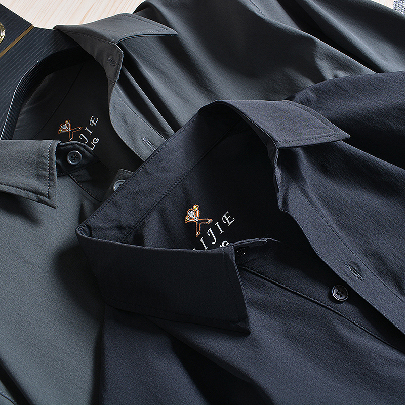 划重点，面料绝了！外贸尾货夏季男士户外运动速干帅气长袖衬衫潮