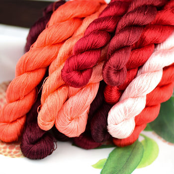 No. 03 Su embroidery natural silk handmade embroidery thread 100% silk thread ຈີນ style DIY