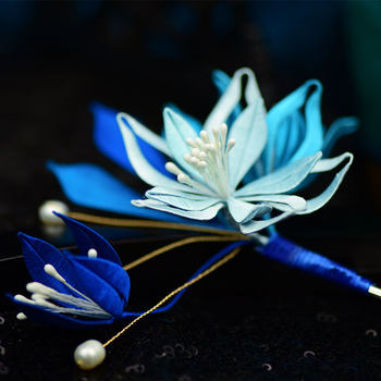 Matte pearlescent round head flower core flower core flower core handmade DIY match head flower core hairpin hair accessories material simulated flower