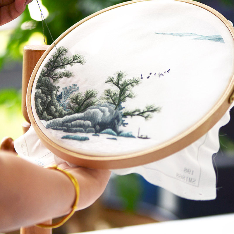 绣绷名古绣艺2021高品质手工木质苏绣十字绣架子湘绣苏绣