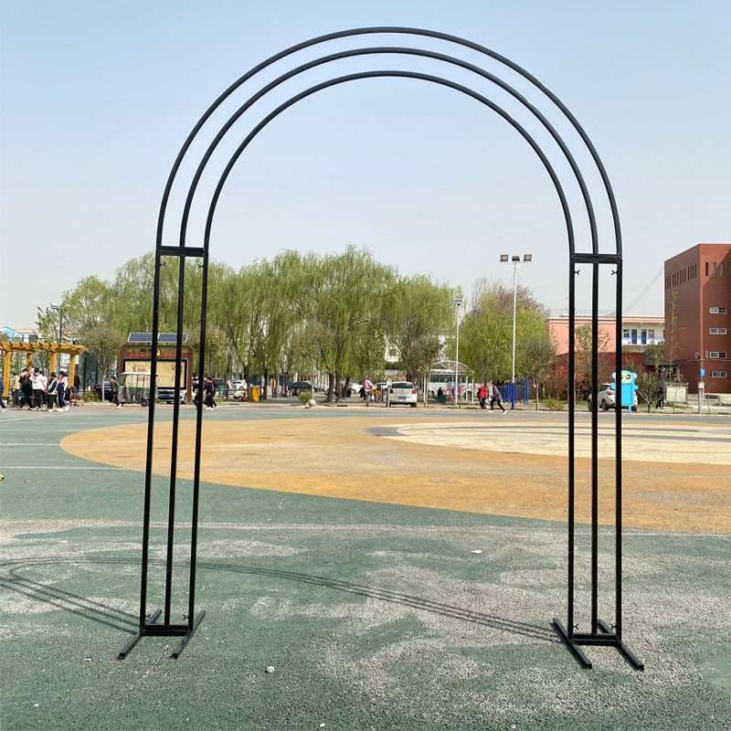 拱门新款婚庆道具铁艺欧式凯旋门三杆花门幸福拱门