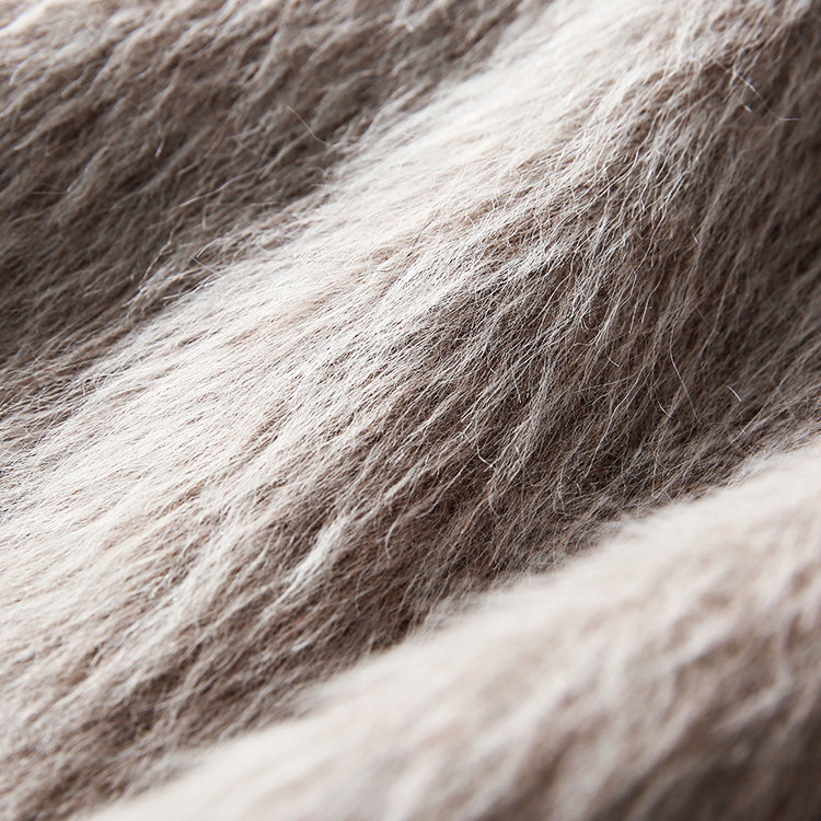 戎美【dy1014604】意大利 苏利羊驼毛 高克重 淡漠色大衣