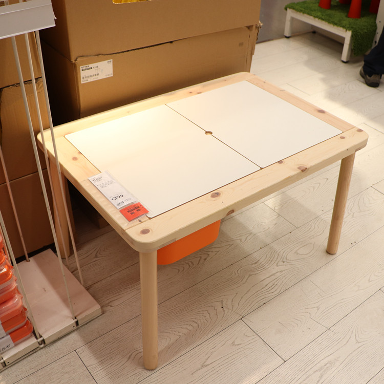 温馨宜家ikea福丽萨特儿童实木书桌课桌写字台儿童桌原婴童