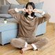 Net red coral velvet pajamas women's autumn and winter warm suit thickened lazy home wear outer wear 2020 new Net red coral velvet pajamas women's autumn and winter warm suit thickened lazy home wear outer wear 2020 new
