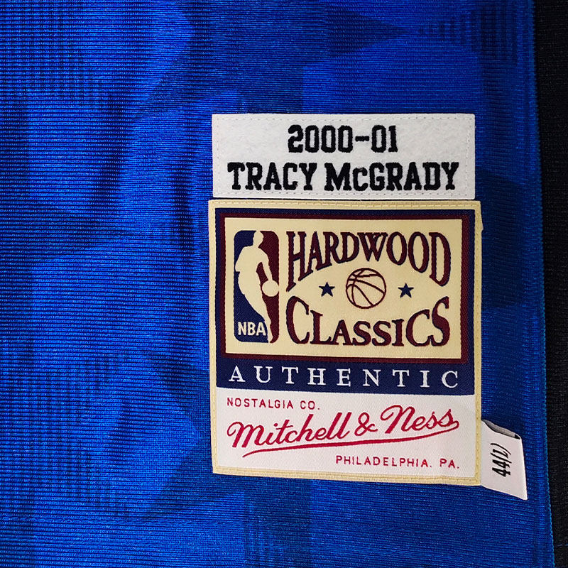 mitchellness0001年魔术au球员版复古球衣