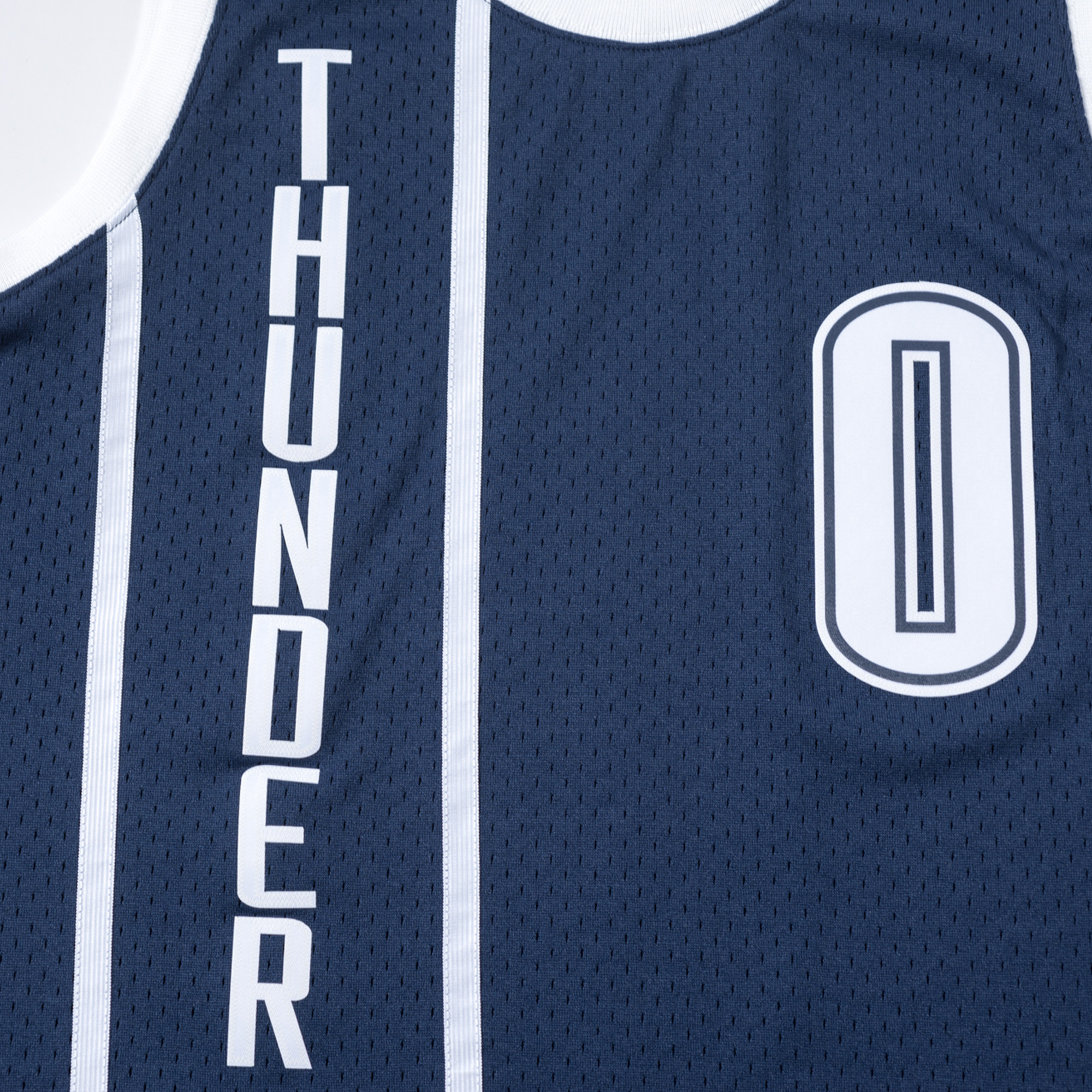 mitchellnessmn15-16年雷霆布鲁克sw复古球衣篮球网眼背心篮球服