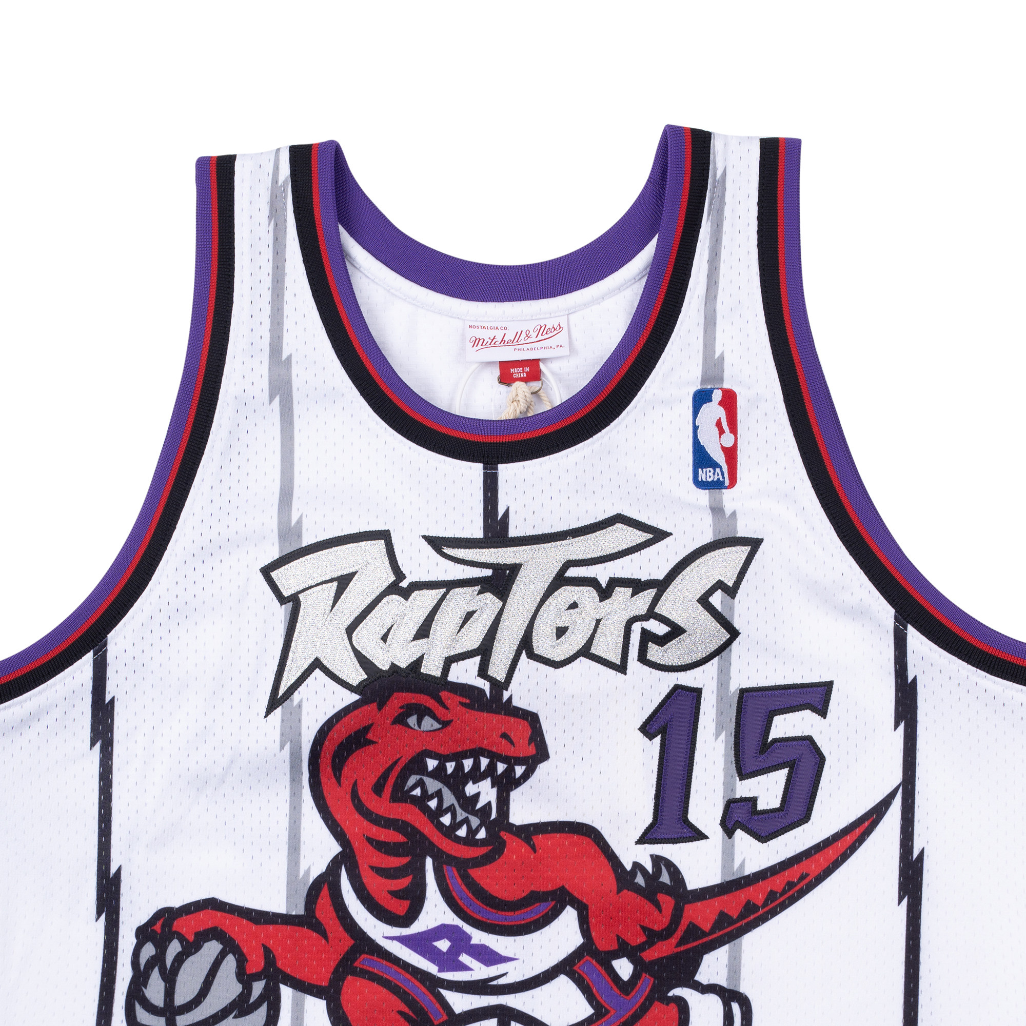 mitchellness卡特1998-99年猛龙au复古球衣mn宽松篮球篮球服