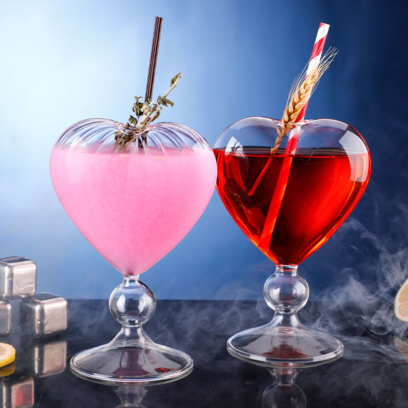 酒杯ins网红爱心鸡尾鸡尾酒个性酒吧心形杯子鸡尾酒杯