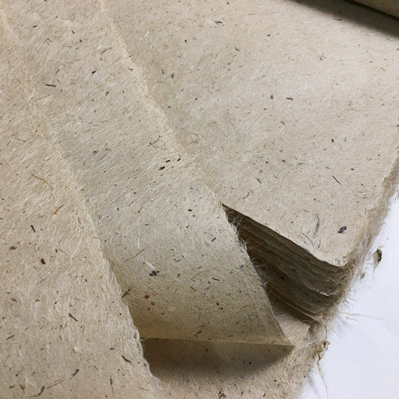 古法皮纸国画书法小楷半熟麻纸西和云龙手工宣纸