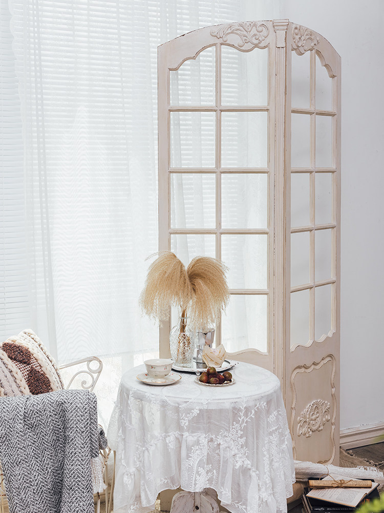 你可居法式屏风隔断客厅入户玄关卧室折叠移动折屏