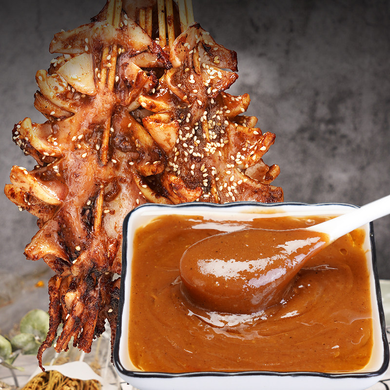 鱿鱼铁板酱料商用1kg香辣摆摊开店专用调料酱类调料