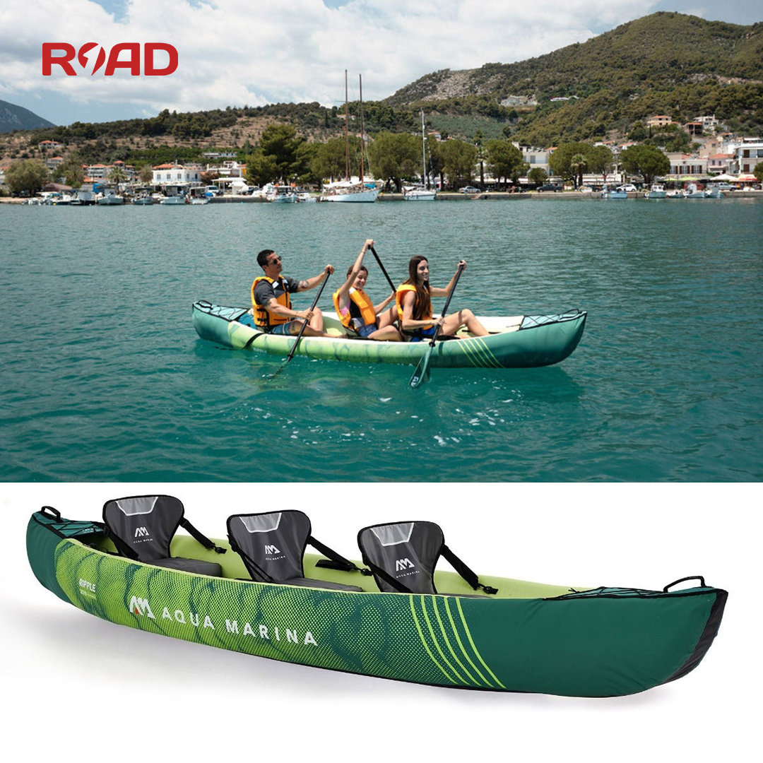 aquamarina乐划锐波独木舟三人皮划艇高端充气气船皮划艇充气艇