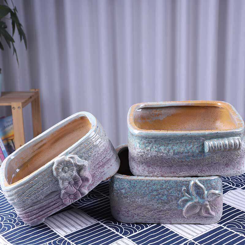 简约多肉法师大口径花器高陶瓷花盆花盆唐义旗舰店